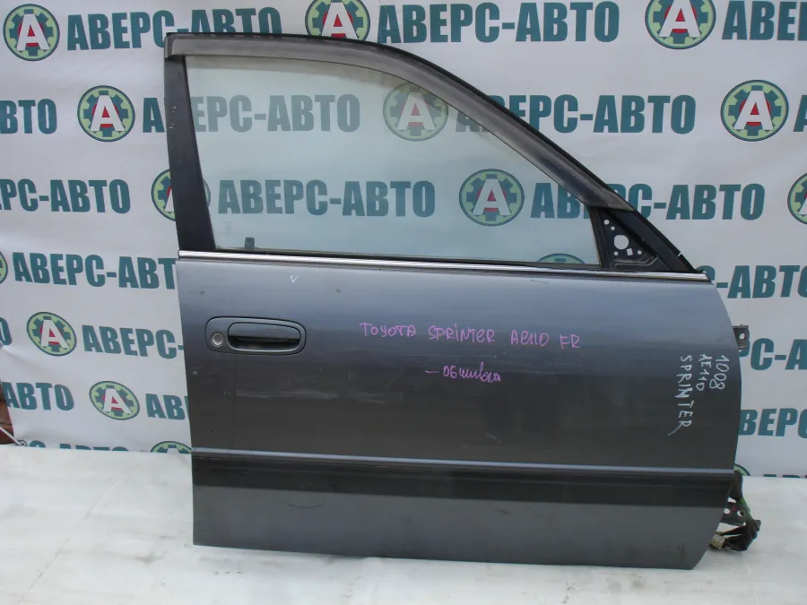 Дверь боковая правая передняя Toyota Sprinter AE110 серая