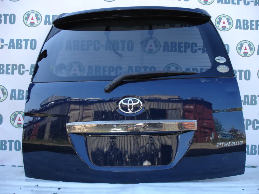 Дверь багажника Toyota Isis ANM10W темно-синяя