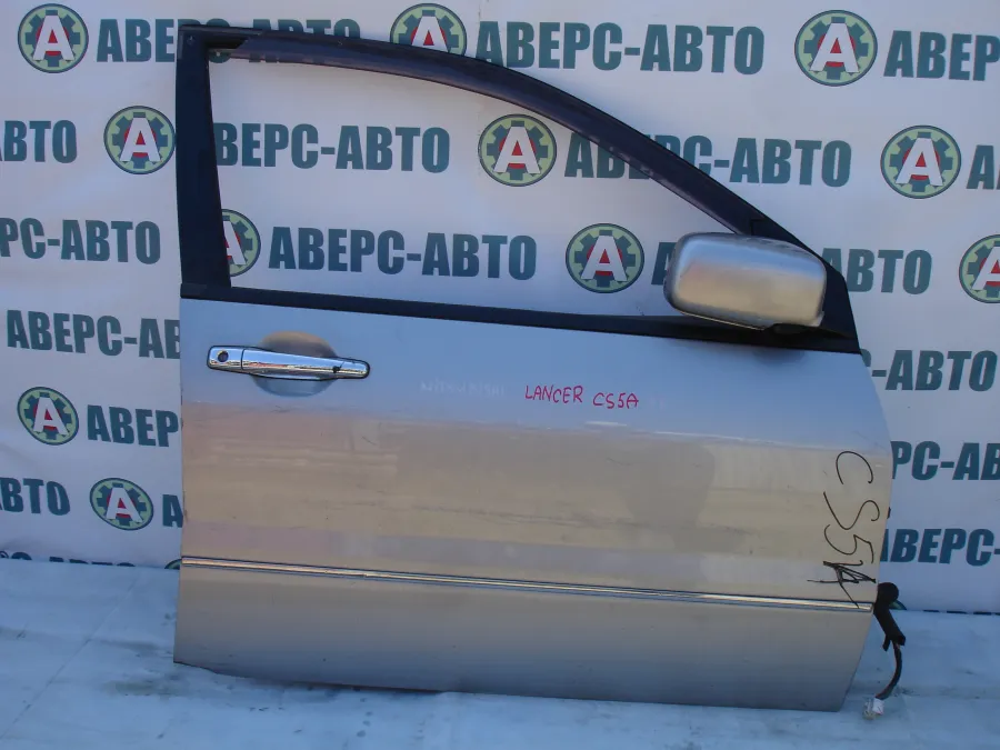 Дверь боковая правая передняя Mitsubishi Lancer CS5V серебро