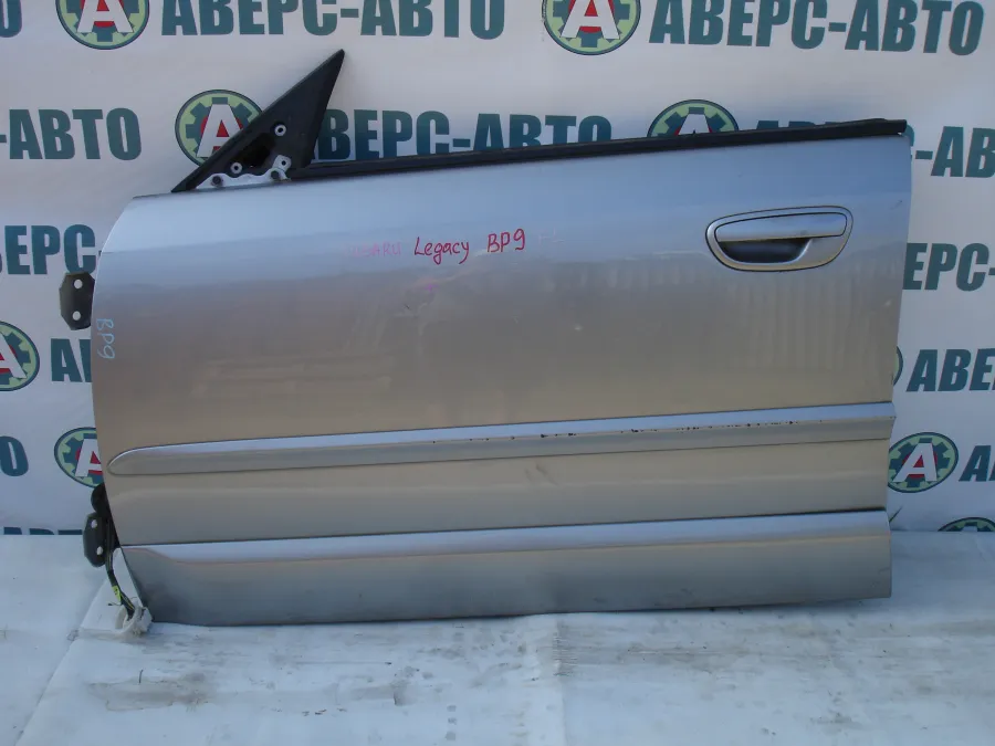 Дверь боковая левая передняя Subaru Legacy BP9 серебро