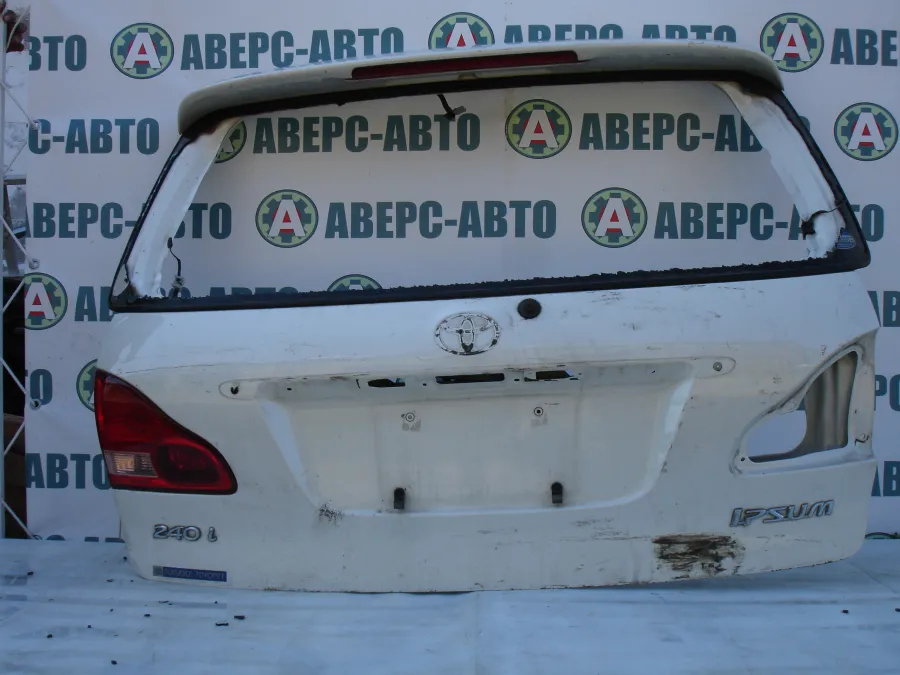 Дверь багажника Toyota Ipsum ACM21 белая