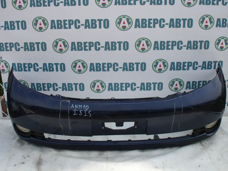 Бампер передний Toyota Isis ANM10G черный