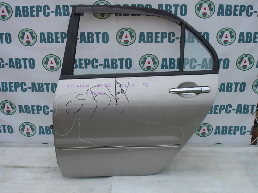 Дверь боковая левая задняя Mitsubishi Lancer CS5A серебро