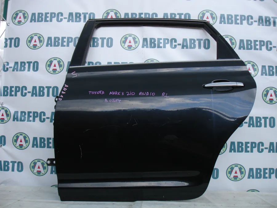 Дверь боковая левая задняя Toyota Mark X ZIO ANA10 черная