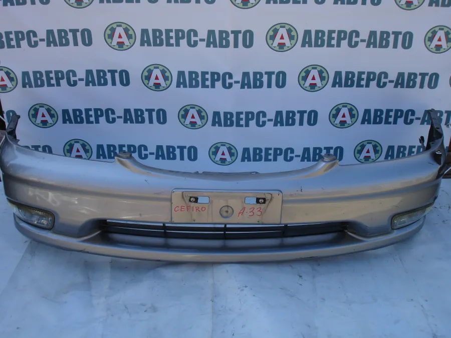 Бампер передний Nissan Cefiro A33 серебро