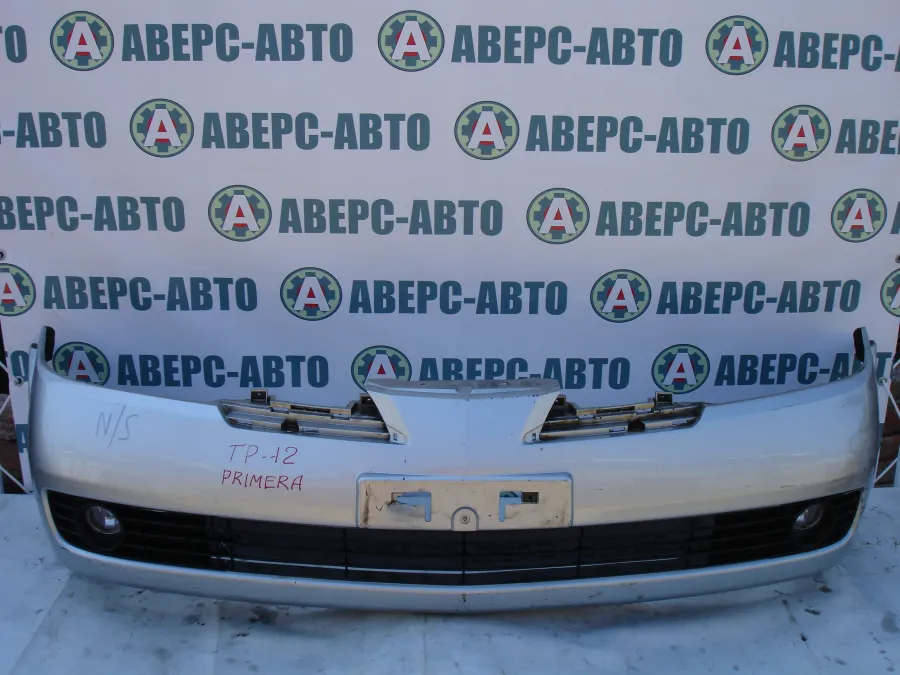 Бампер передний Nissan Primera TP12 серебро