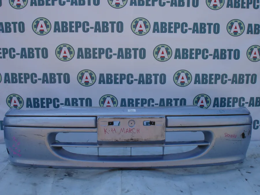 Бампер передний Nissan March K11 голубой