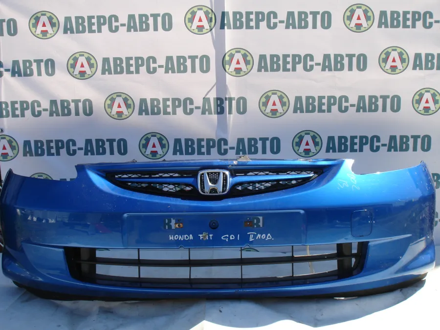 Бампер передний Honda FIT GD1 синий 2 модель