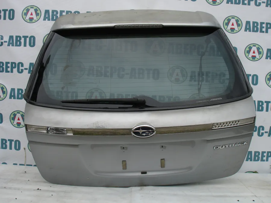Дверь багажника Subaru Outback BP9 серебро