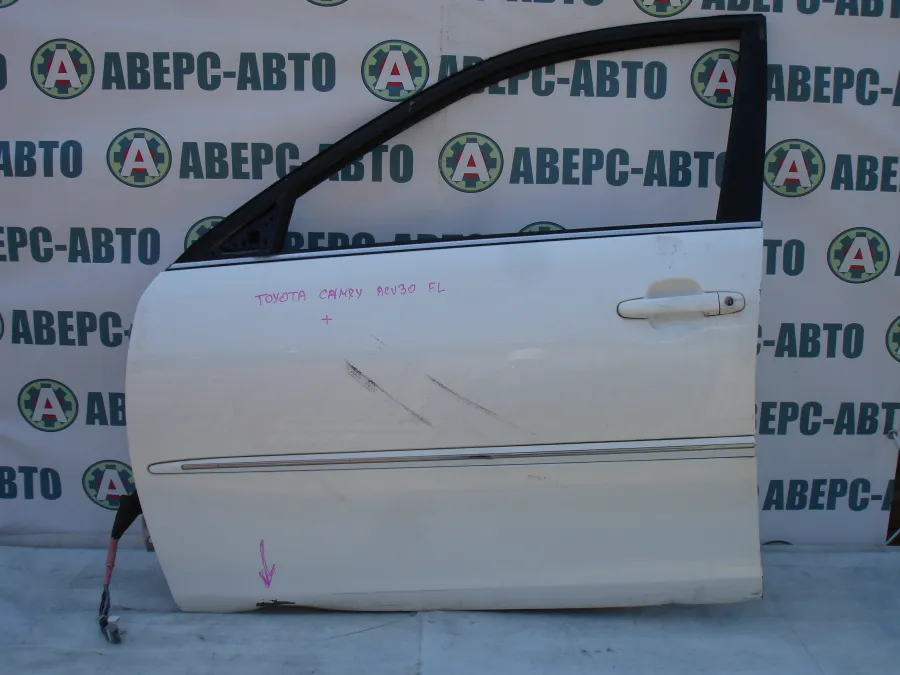Дверь боковая левая передняя Toyota Camry ACV30 перламутр