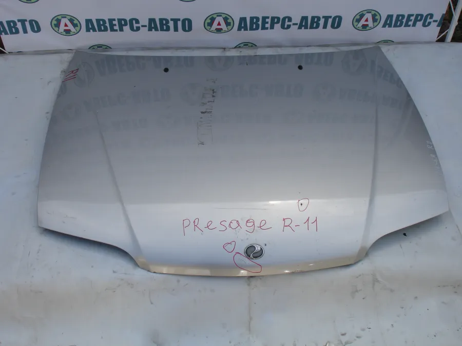 Капот Nissan Presage HU30 серебро