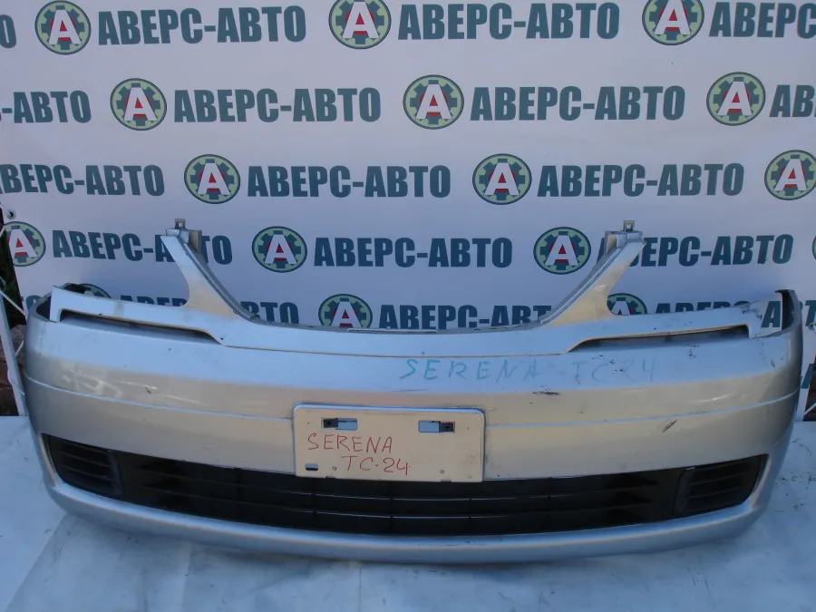 Бампер передний Nissan Serena TC24 серебро