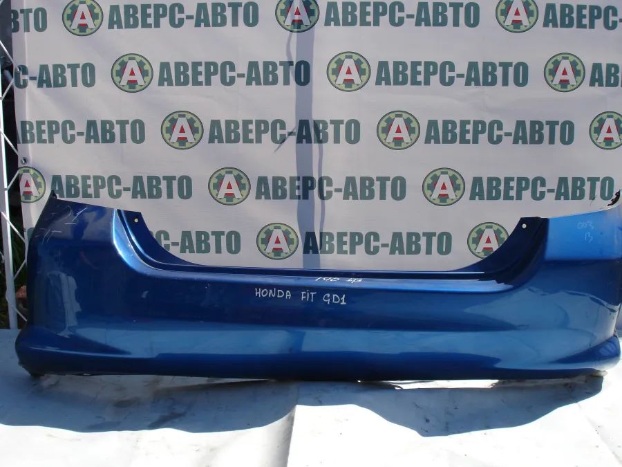 Бампер задний Honda FIT GD1 синий