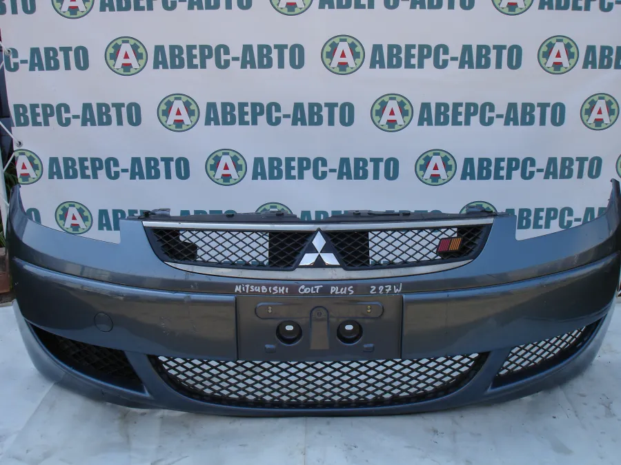 Бампер передний Mitsubishi Colt Plus Z27W серый металлик